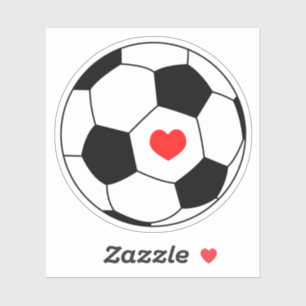 Liebe Fußball Aufkleber