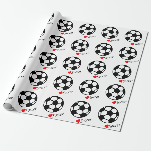 Liebe-Fußball der Fußball-Ball-I Geschenkpapier (Ungerollt)