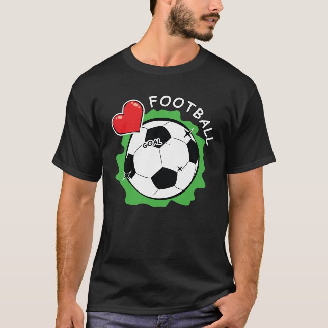 Liebe Fußball/Fußball T-Shirt (Vorderseite)
