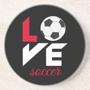 Liebe Fußball Getränkeuntersetzer
