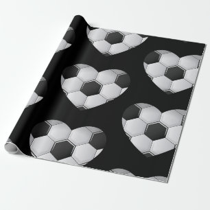 liebe Fußball Herz Sport athletisch Geschenkpapier