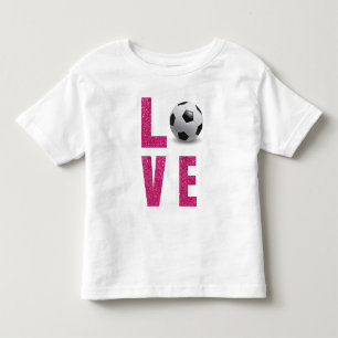 Liebe Fußball Kleinkind T-shirt