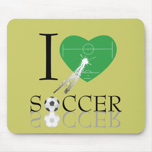 Liebe Fußball-Mauspad. Mousepad (Vorne)