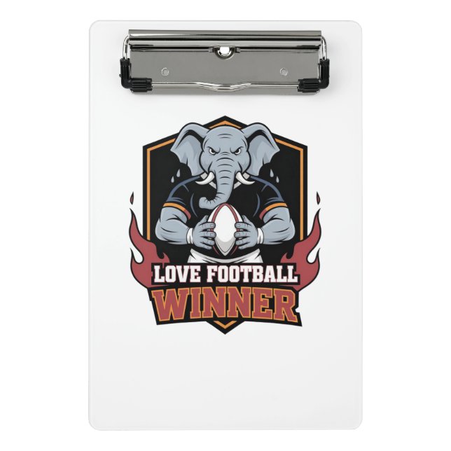 liebe Fußball  Mini Klemmbrett (Vorderseite)