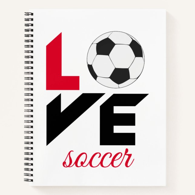 Liebe Fußball Notizbuch (Vorderseite)