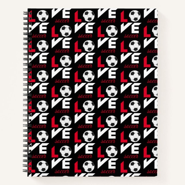Liebe Fußball Notizbuch (Vorderseite)