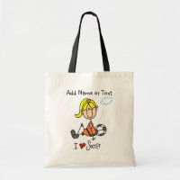 Liebe-Fußball-Spieler-Tasche des