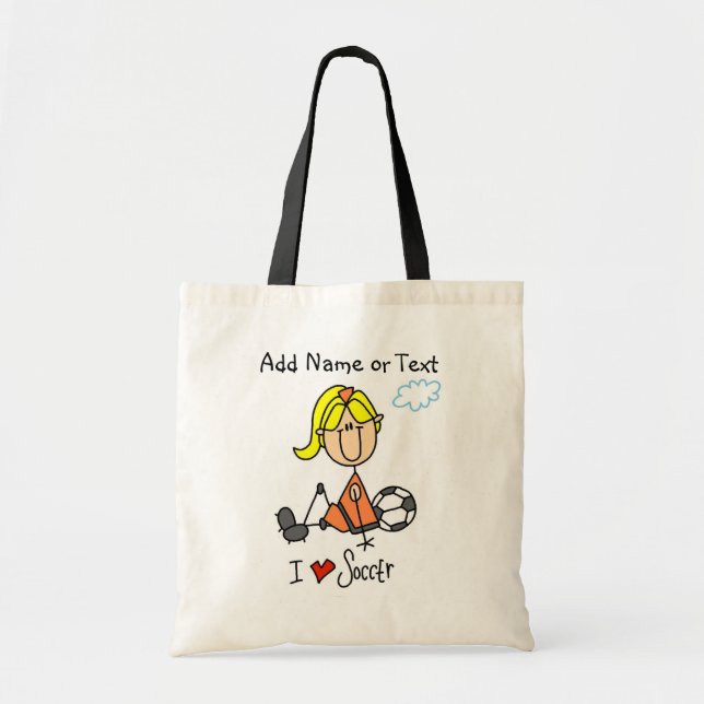 Liebe-Fußball-Spieler-Tasche des Tragetasche (Vorne)