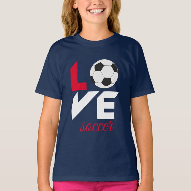 Liebe Fußball T-Shirt (Vorderseite)