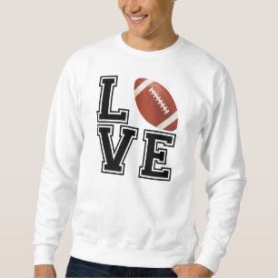 Liebe-Fußball-Uni-Art Sweatshirt