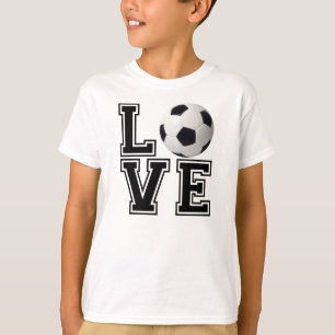 Liebe-Fußball-Uni-Art T-Shirt