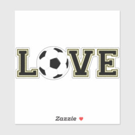Liebe Fußball Vielfalt Briefe Spaß Aufkleber