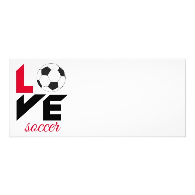 Liebe Fußball Werbekarte (Vorne)