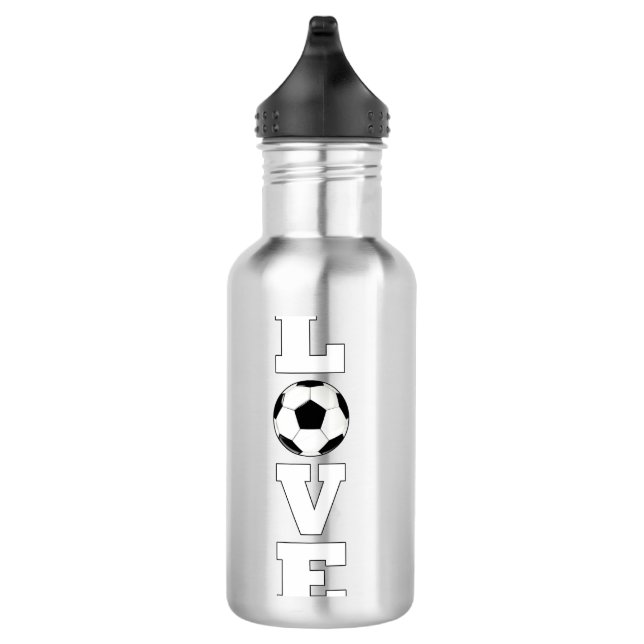 Liebe-Fußballspieler oder Trainersport Edelstahlflasche (Rechts)