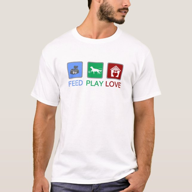 Liebe füttre T-Shirt (Vorderseite)