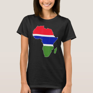 Liebe Gambia mit Gambia-Flagge in Afrika T-Shirt
