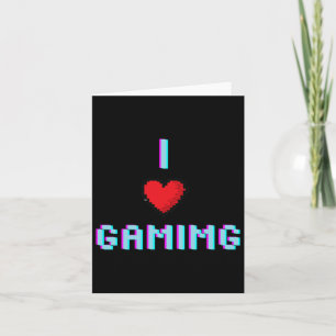 Liebe Gaming Video Game Heart Gamer Karte
