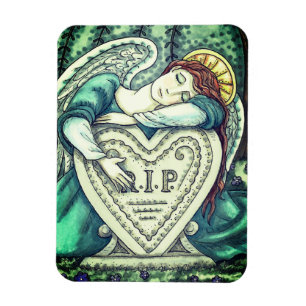 LIEBE GARDISCHE ANGEL, FRIEDHOF MOURNING ART RIP MAGNET