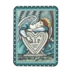 LIEBE GARDISCHE ANGEL, FRIEDHOF MOURNING ART RIP MAGNET