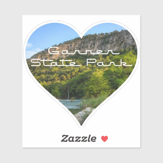 Liebe Garner Staat Park Aufkleber (Blatt)