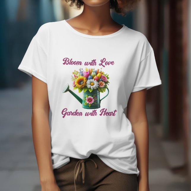 Liebe Garten mit Herz T-Shirt (Von Creator hochgeladen)