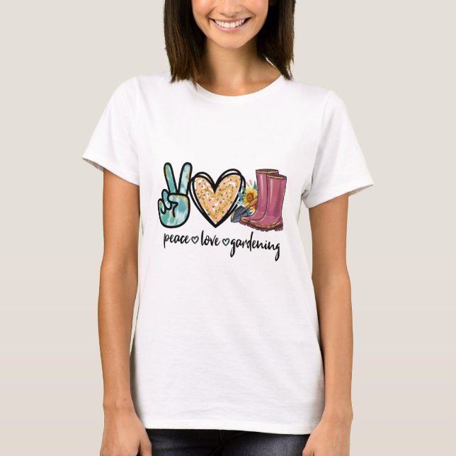 Liebe Gartenarbeit T-Shirt (Vorderseite)