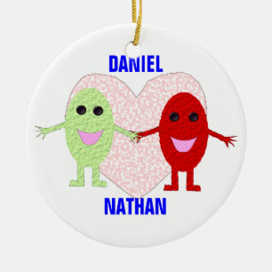 Liebe Gay Mens Keramik Ornament