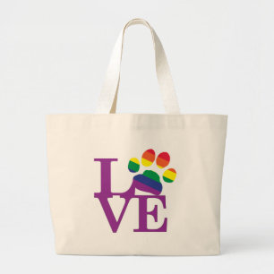Liebe-Gay-Pawprint- Jumbo Stoffbeutel