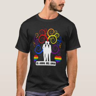 Liebe Gay Wedding Verlobung Pride Rainbow T-Shirt