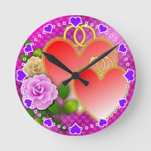 Liebe - Gebilde - 20362 Runde Wanduhr