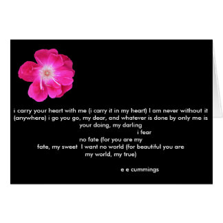 Liebe Gedicht von e kommt mit rosa Rosa