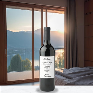 Liebe Gedicht Weinetikett