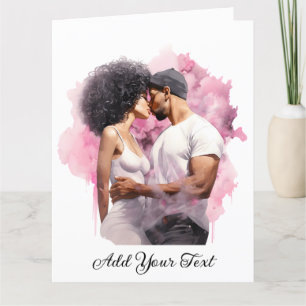 Liebe - Gefaltete Grußkarte Karte