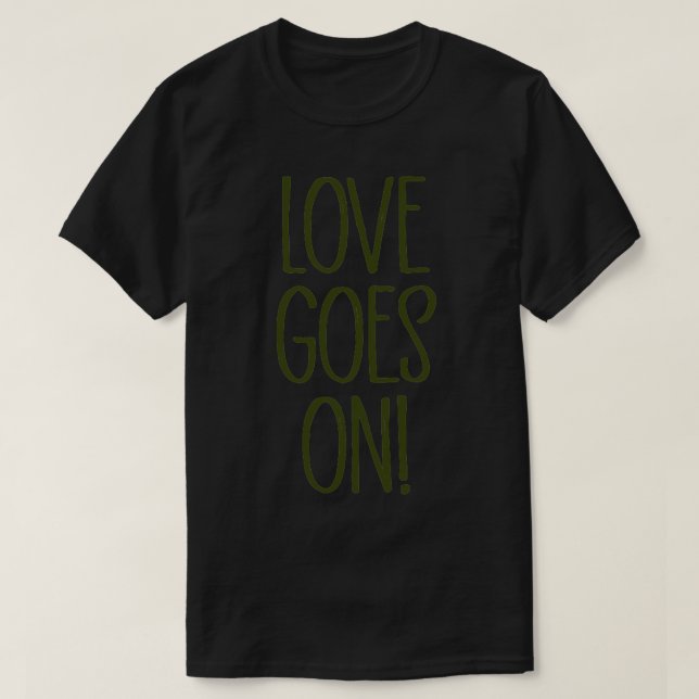 Liebe geht grün T-Shirt (Design vorne)