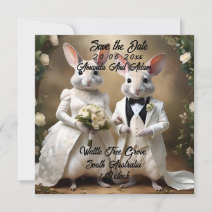 "Liebe geht unter: Eine Hochzeitsfeier in Bilby Save The Date