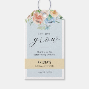 Liebe gelassen Brautparty Blume Bar Bevorzugung Ta Geschenkanhänger