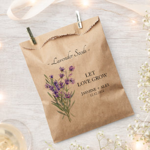 Liebe gelassen Lavendel Gastgeschenk Hochzeit Geschenktütchen