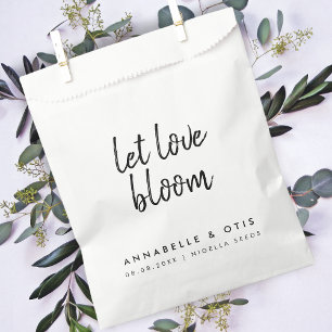 Liebe gelassen Modernes Hochzeitssamen für Blume Geschenktütchen
