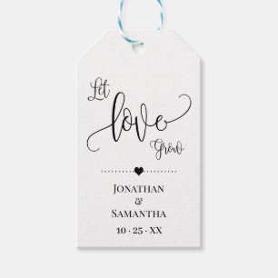 Liebe gelassen Pflanze Geschenk minimalistische Ga Geschenkanhänger