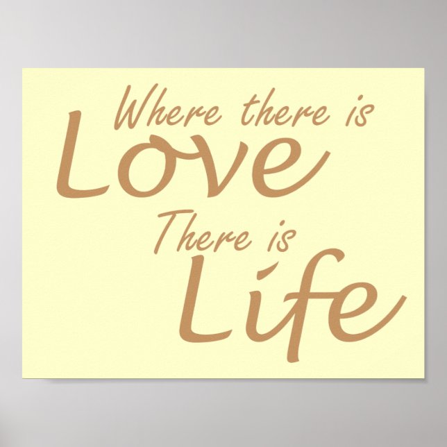 Liebe gelb poster (Vorne)