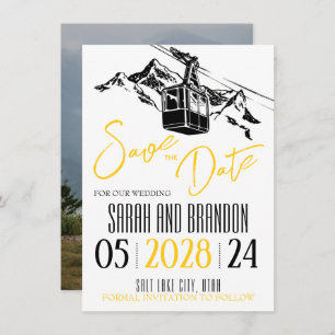 Liebe gelb save the date
