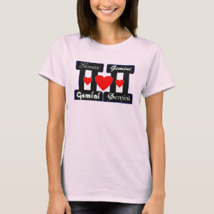 😍 Liebe Gemini-Zodiac Sign Slim-angepasst T-Shirt