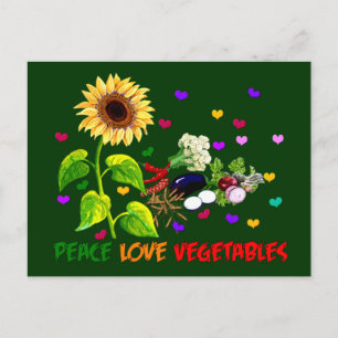 Liebe Gemüse Postkarte