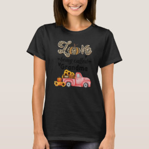 Liebe genannt Oma Fall LKW Pumkin & Sunf T-Shirt