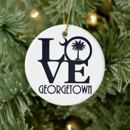 LIEBE Georgetown SC Keramik Ornament