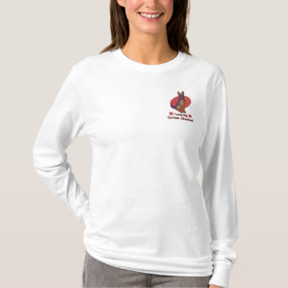 Liebe German Shepherd Besticktes Langarmshirt
