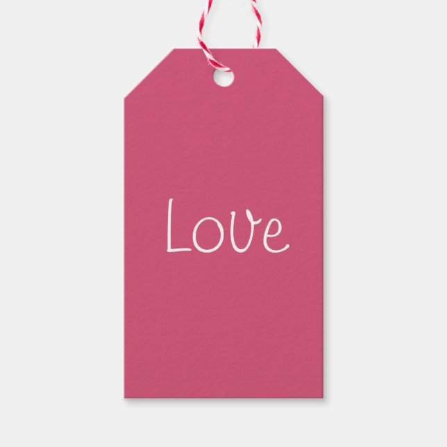 Liebe-Geschenktasten Geschenkanhänger (Vorderseite)
