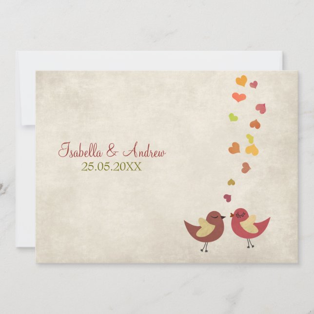 Liebe-Gesprächs-Hochzeit laden ein Einladung (Vorderseite)