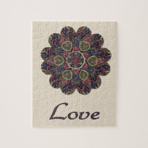LIEBE-Gewebe Collage Blume Inspiration Serie
