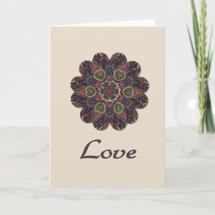LIEBE-Gewebe Collage Blume Inspiration Serie Karte